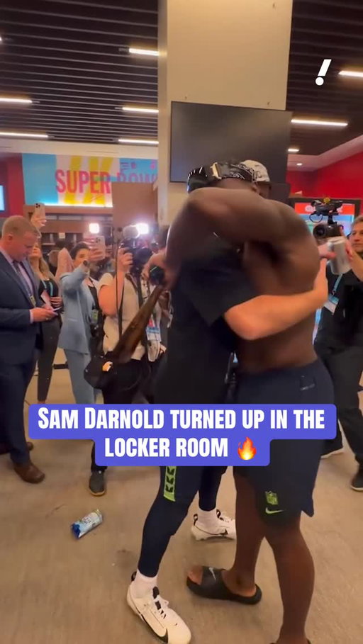 Locker room celebration for the Seahawks after their Super Bowl win 💍