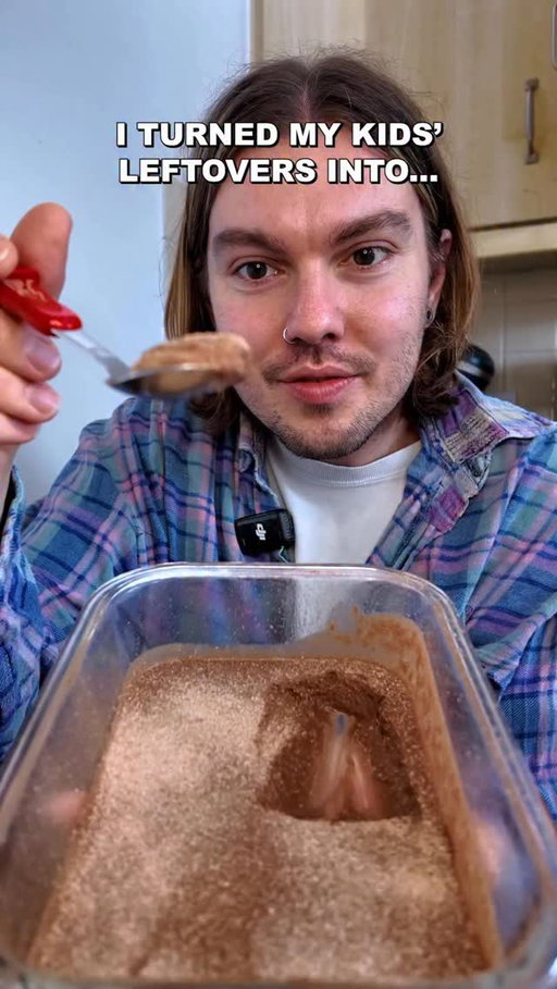 tiramisu mousse made from my kids’ leftover rice and my leftover coffee!