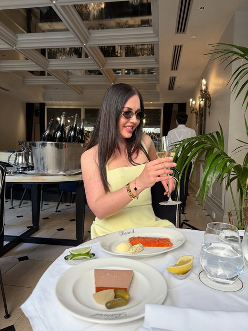 Champagne tastes better when you’re exactly where you’re meant to be in life. Terrace vibes and long girls chats just hit different ✨ @maison_batard