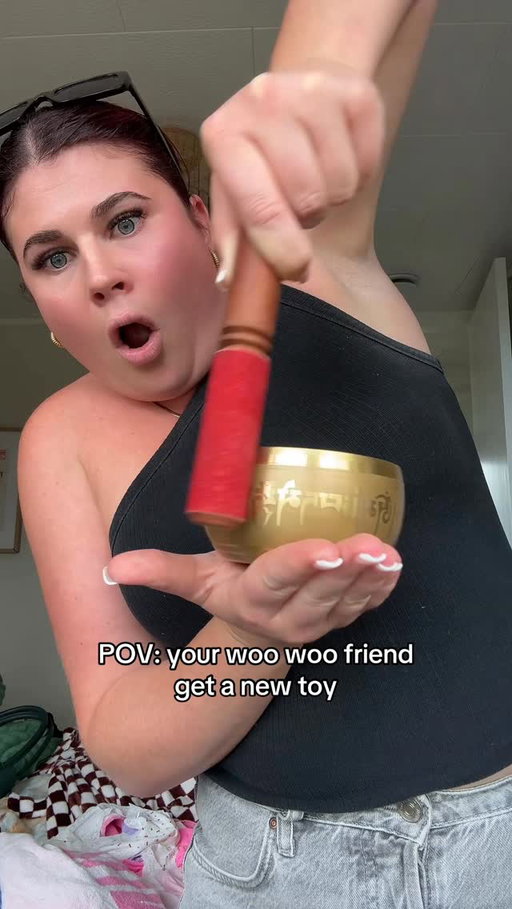 Woo woo and woke #spiritualfriend #soundbowl