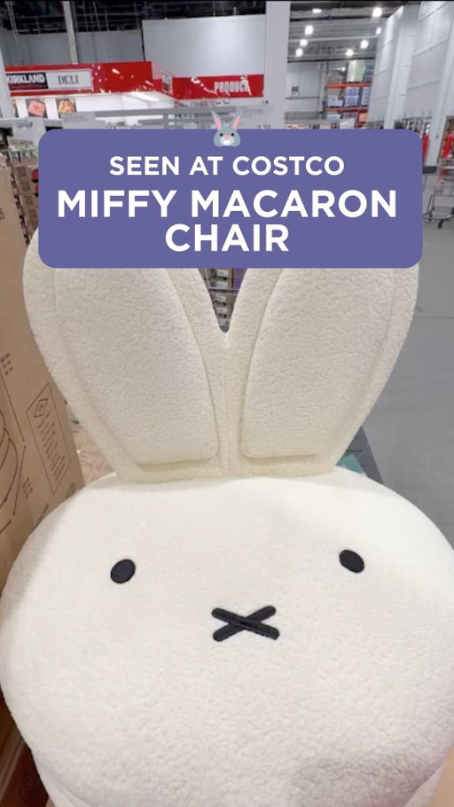 The viral Miffy macaron chair has arrived at select warehouses🐰 (also available at Costco.ca!)

Boucle fleece fabric
Fully assembled
Non-slip base 

ITM. 1926205
Spotted at Costco Grande Prairie