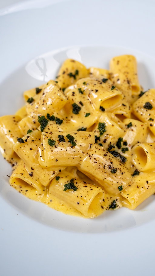 Brown Butter & Sage Mezzi Rigatoni

Think brown butter sage meets Carbonara. We’re using the egg and pecorino technique to get that glossy, silk-level creaminess without any actual cream. It’s aromatic, rich, and honestly the only Valentine’s Day date you actually need.

#carbonara #brownbutter #datenightideas #pastalover #valentinesday 

Easy Valentine’s Day dinner, easy pasta recipe, brown butter sage sauce, date night at home, Italian food