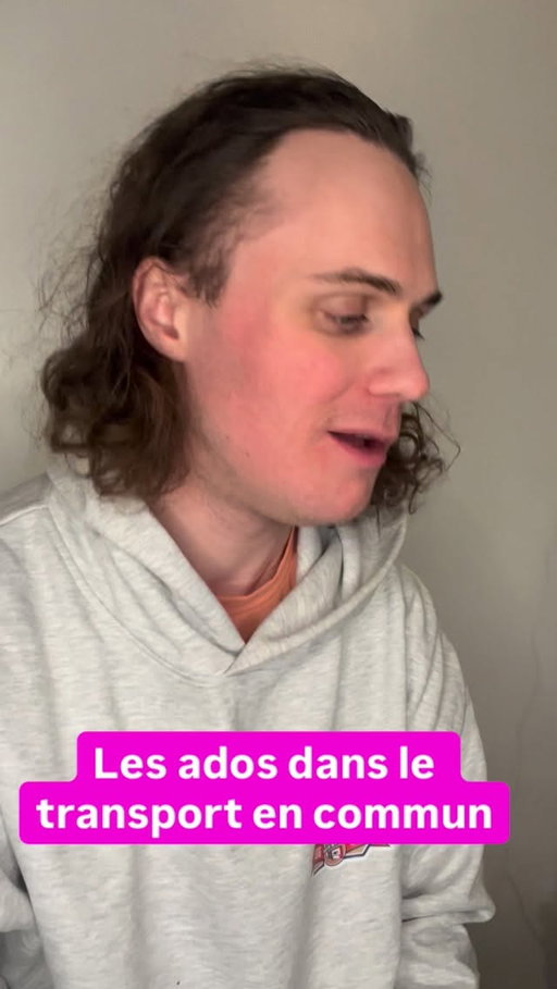 Chanson 4/30 avant le dernier show de ma tournée : Les ados dans le transport en commun