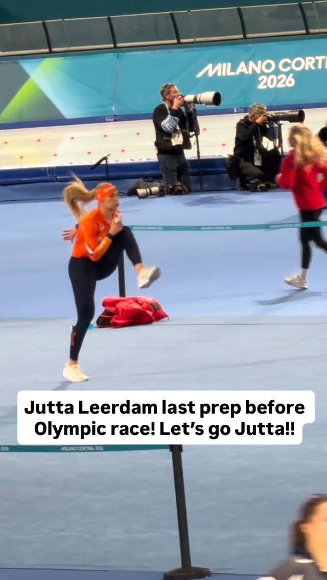 Final warmup for @juttaleerdam ❄️👑 at today’s Winter Olympics 💫 1000 meters. 

#jakepaul #juttaleerdam