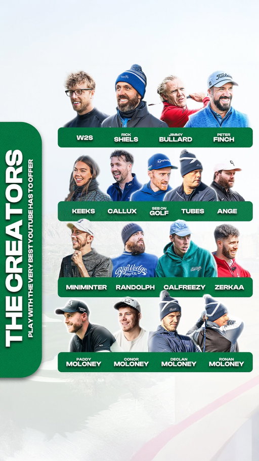 Can you beat your favourite golf creators? Now is your chance…👇

Tickets for the @creatorgolfclub Championship are now officially ON SALE! 🎟️

Click the link in our bio to secure your spot in the world’s biggest amateur golf tournament! 🏆

Tag your playing partners below, we’ll see you on the course! ⛳️