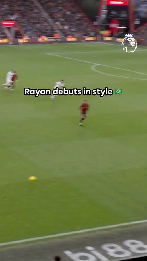 Rayan is off the mark for @afcb ⚽🇧🇷