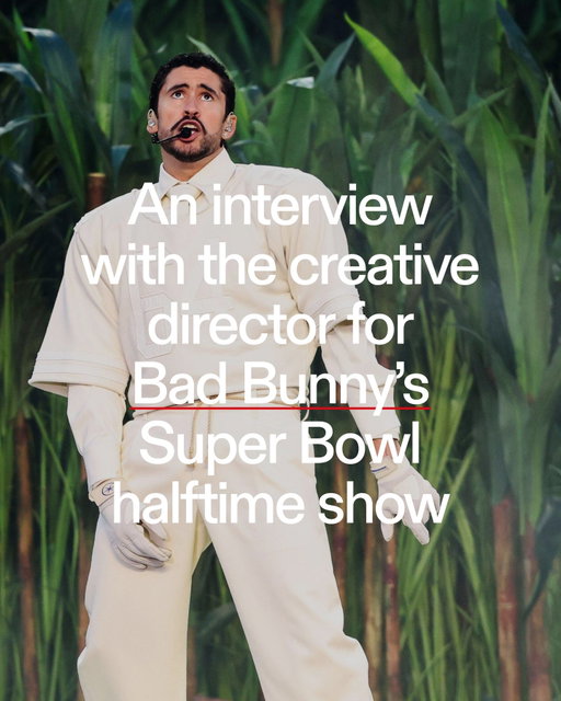 Bad Bunny made history last night.⁠
⁠
As the first first Latin solo artist to headline the Super Bowl halftime show, the pressure on the musician, who was born Benito Antonio Martínez Ocasio,  was already immense. And against the backdrop of ICE raids and intolerance in America, his joyful, unifying show felt like a gesture of optimism.⁠
⁠
Creative director @harrietcuddeford had the honour of bringing Bad Bunny’s vision to life for the show, alongside designer @yellowstudionyc. The elaborate set was inspired by Bad Bunny’s home country of Puerto Rico, and he was joined by an 80 per cent Latino cast.⁠
⁠
“The creation of the show was a close collaboration between us, as well as between members of our teams,” Harriet told THE FACE. “Benito was very focused on representing his culture and community, as well as bringing forward a message of love and togetherness.”⁠
⁠
Images via @alamyltd / @gettyimages