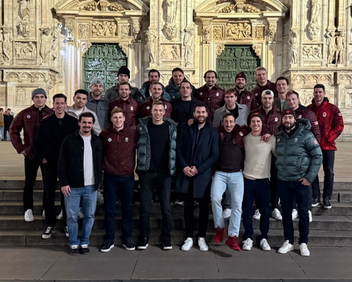 Team Canada’s in Milan! 📍

Watch @hockeycanada take on Czechia at the #MilanoCortina2026 #WinterOlympics on Thursday at 10:40a ET on @peacock, @usanetwork, @cbc.sports, & @cbcgem!