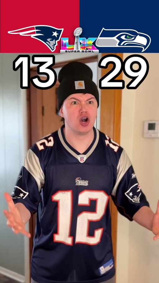 SUPER BOWL LX PATRIOTS VS SEAHAWKS RECAP😳🤣🏈 #nfl #football #patriots #seahawks #skit #funny