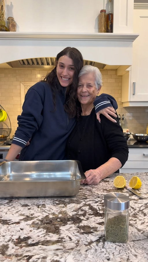 Back in the kitchen with yiayia Maria 🤍🇬🇷

Tonight we’re making κοτόπουλο με πατάτες στο φούρνο -Chicken & potato’s in the oven. 

Step by step:

1. Take your washed chicken legs and place them in deep pan (5 in recipe) 
2. On one side squeeze half of a lemon
3. Drizzle 2 tbsp of olive oil
4. Add 1-2 tbsp salt
5. Add 1-2 tbsp black ground pepper
6. Pinch of oregano 
7. Turn over and repeat the steps 3-6 (you can add half a portion of those steps) 
8. Use your hands (in gloves or not) and mix ingredients and chicken together
9. Wash and skin your potato’s ( 8 small potato’s in this recipe) 
10. Cut them into desired shapes and put into a mixing bowl
11. Peel & skin 2 garlic cloves 
12. Cut them into small pieces and put on top of potato’s 
13. Squeeze half a lemon
14. Add 1 tbsp salt
15. Pinch of oregano 
16. Add 1/2 tbsp black ground pepper
17. Drizzle 2tbsp olive oil
18. Mix all together
19. Place potato’s in between chicken legs 
20. Add 1 tsp of Fitini or butter (doesn’t matter what kind) on each leg. Fitini is a shortener.
21. Add 1-2 cups water (just to graze the bottom)
22. Preheat oven to 350f
23. Cover pan with aluminum foil
24. Half way remove foil ( about 45 min in) check if there’s still water - If not add another cup. Keep foil off
25. After 1.5 hrs water should be all gone or 98% and take the pan out 
26. You can add more lemon for taste - optional
27. Serve with tzatziki & you’re a true Greek!

NOTE: you can modify this recipe how you’d like! Add more chicken, lemon, oil etc!
This is just how we make it!

Καλή όρεξη 🤍

#daily #minivlog #recipe #greekrecipes
