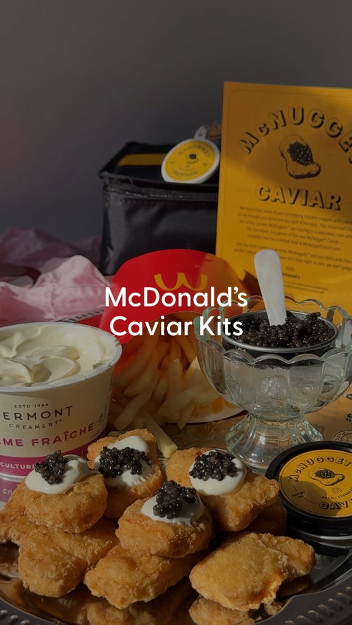 Need a last minute Valentine’s Day gift? Well, @mcdonalds is dropping FREE limited-edition McNugget Caviar Kits—available at McNuggetCaviar.com starting Tuesday, Feb. 10 at 11am ET. ✨

#Food #McDonalds #Caviar #McNuggets #ValentinesDay
