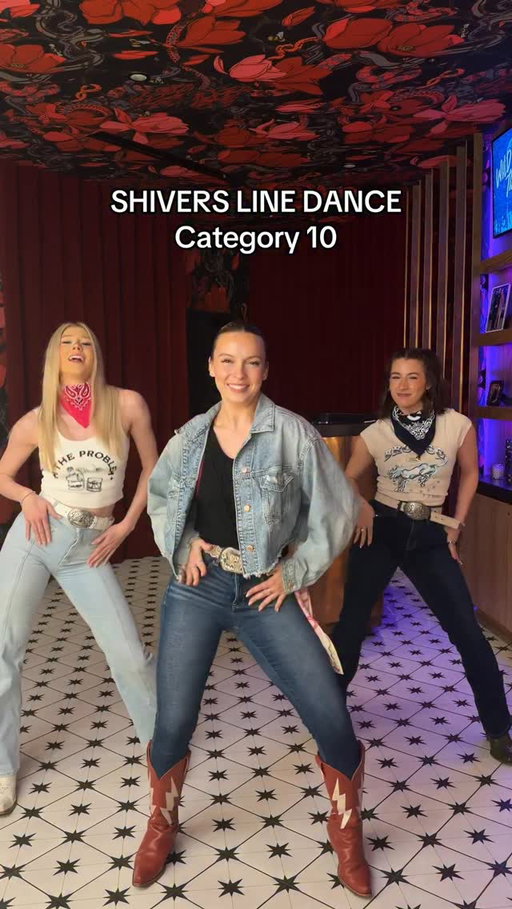 Highly requested line dance “Gives Me Shivers” to the @teddysphotos hit “Shivers”🙌

Head to our YouTube channel for the full step by step tutorial 🔗

#category10 #nashville #linedancing #broadway