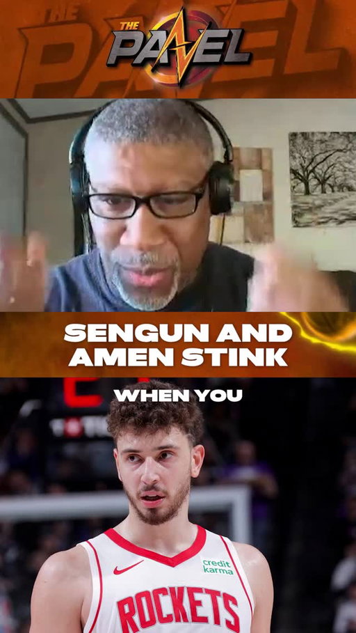 What's going on with Alperen Sengun and Amen Thompson? 🤔