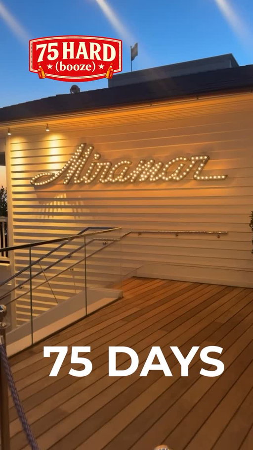 75 HARD (booze) not day 30. We’re back in Santa Barbara at another great spot to watch sunset, Miramar at The Rosewood Hotel. Tanner may have got roped into some shopping. The road to peak health continues 💪🏼