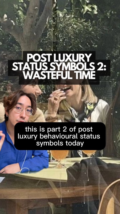 The new leisure class has all the time in the world. 

New Substack article on “Wasteful Time” as a status symbol is out now. Subscribe for the references, further reading and discussion in the subscriber chat - link in bio

--

Follow @eugbrandstrat for more insights on how brands can effectively navigate modern digital spaces.