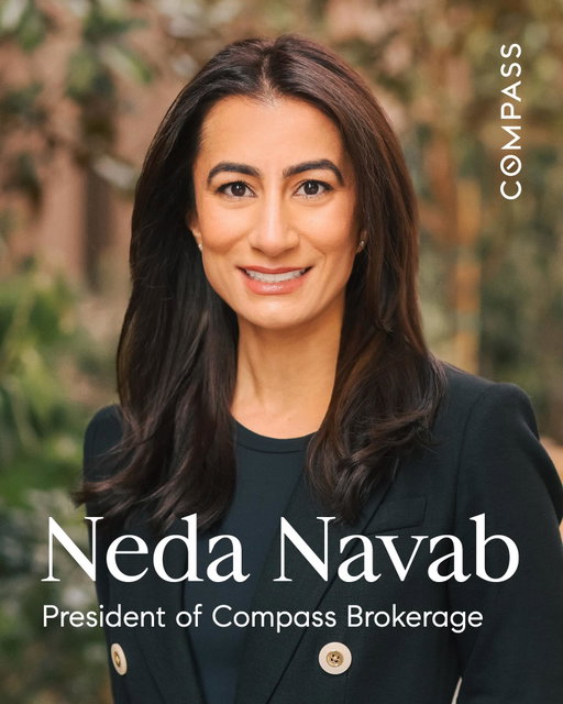 We are proud to announce that Neda Navab has been named President of Compass Brokerage! In this role, Neda will focus exclusively on leading and supporting our brokerage nationwide, advancing Compass as the best home for entrepreneurial real estate professionals. Over the past eight years, across multiple leadership roles, Neda has traveled around the country listening and learning from our people, building the trust, experience, and relationships that uniquely position her to protect and strengthen what makes Compass special. Please join us in congratulating Neda as she leads Compass into this next chapter!