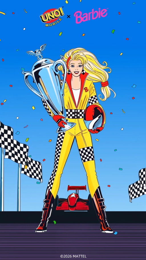 Step into Barbie's world — where every snapshot holds an adventure.
🛣️ Star-studded raceways
🏔️ Sky-high snowy slopes
🏜️ Wide-open frontiers 

Complete puzzles to uncover dazzling Barbie moments and earn exclusive rewards, including:
🏖️ Beach Barbie Scene
🅱️ Exclusive B Medal
👏 Fun, Fab Emojis

Discover it all in Barbie Global Adventure — Playable now for a limited time in UNO! Mobile! 
👉 Leave a comment sharing your favorite Barbie snapshot moment to get started with an in-game reward!

#UNO #Barbie #UNOMobile #BarbieGlobalAdventurePuzzles2026