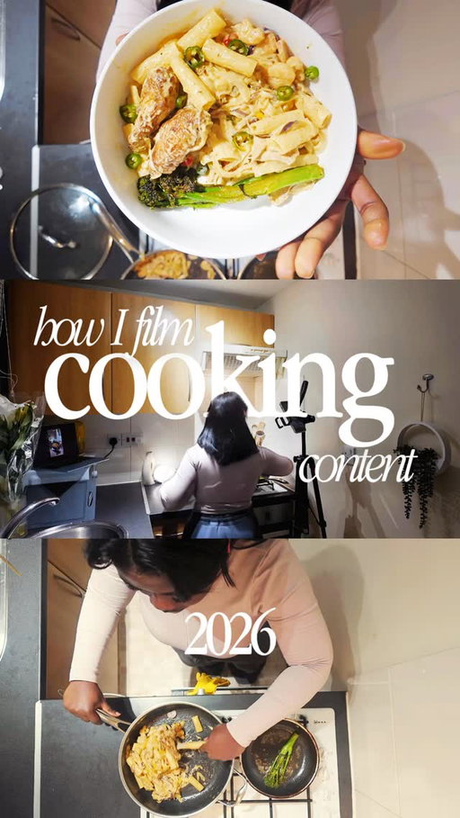 How I film cooking videos, comment “tea” for links the tools mentioned in this video 
Let me know if you have any questions