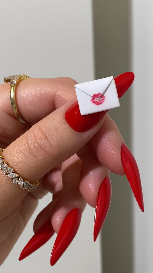 AD | 💌 A love letter but made it mini 🥰 using @opi ❤️ @opi_professionals #OPIambassador #AskForOPI