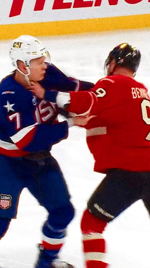 This was only the second of three fights in the first nine SECONDS of the 2025 4 Nations Face-Off: Canada’s Sam Bennett vs. U.S.’s Brady Tkachuk

Link in @cbcdocs bio to stream RIVALS: The 4-Nations Face-Off on CBC Gem and CBC Docs YouTube 📺