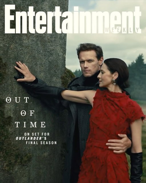 As #Outlander enters its final season, Jamie and Claire confront fate, family, and the legacy of a love story that has spanned centuries. Go inside the emotional farewell with Caitríona Balfe and Sam Heughan in our latest cover story at the link in our bio.

🎬: @alison_wild + @kiwiharding 
✍️: @amymwilk
