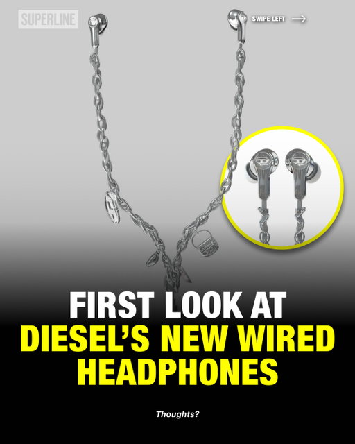 First look at @diesel's new metallic wired headphones 🎧️ Cop or drop⁉️⁠
⁠
via @diesel