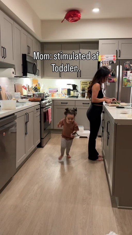 She’s training for the toddler Olympics, meanwhile I’m trying to remember what I was seasoning 😅

Most of the time I couldn’t care less as long as she lets me cook dinner in peace.
Turn the house upside down, I don’t mind.
But the moment it turns reckless and unsafe, that’s when the fun stops, also the crying and tantrums begin… 😭 

Send help. Or wine. Or both 🍷🫠

#toddlermom #momlife #toddlerlife #relatable #sahm