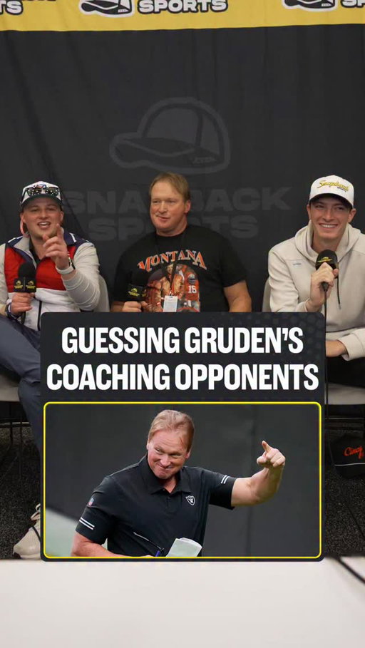Guessing Guys Jon Gruden Coached w/ @barstoolgruden 🏈