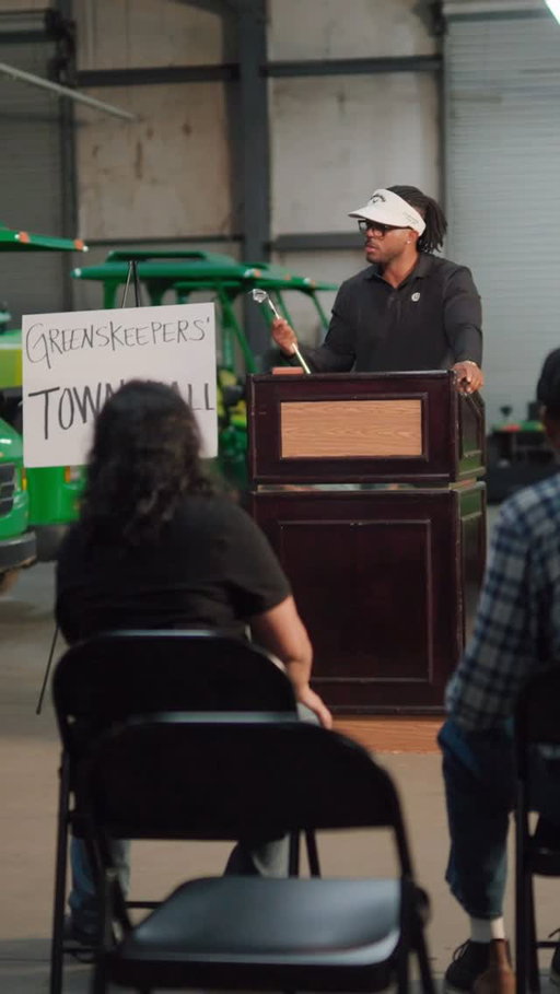 🚨PSA for all greens keepers—it's not our fault! Well maybe it is. But @roger_steele is here to tell you we need to educate golfers on how to fix pitch marks...because they're going to be hitting more greens with the new Quantum irons 🙌