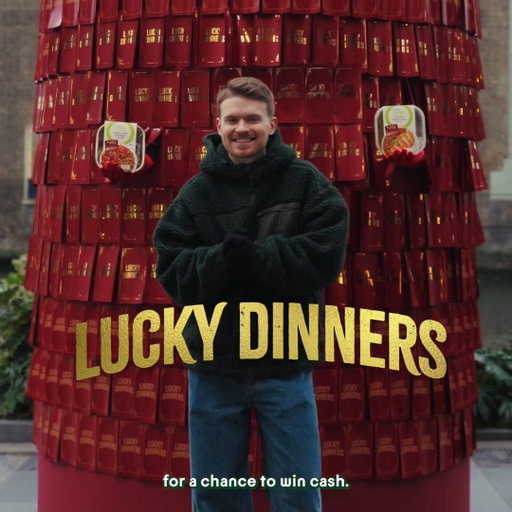 Gifts from a Lucky Dinners pop-up! 

Chance to win via on-pack promo. UK 18+. Purchase necessary. See wasabiwin.co.uk for T&Cs