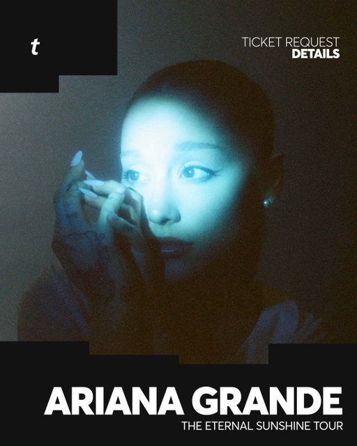 Updates regarding @arianagrande’s The Eternal Sunshine Tour ☀️

In this gallery, we’ll be going over:
    • How to be Eligible for the Ticket Request process
    • How the Ticket Request process works
    • Ticket Limits
    • And other Frequently Asked Questions regarding the Ticket Request process

Swipe for more info. ➡️