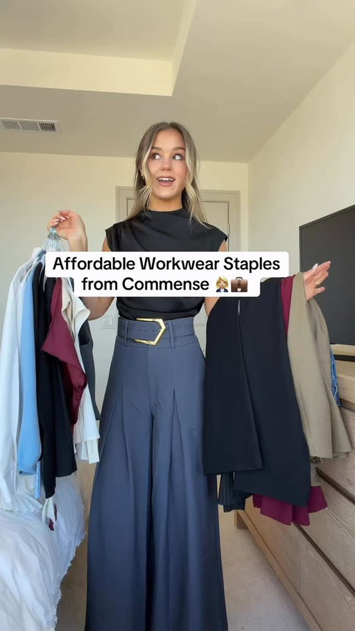 affordable staples for the office (most under $50) – comment STAPLES to get the links dm’ed! 🫶🏼

code: whitneygrett_12
#workwear #corporate #capsulewardrobe #commense #commensereview 
🔗 https://liketk.it/5SgFS