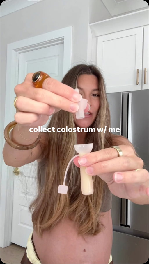 *hopefully* the last time collecting Miss Cheeky’s liquid gold before we meet her?! ✨ft. the @fridamom colostrum collectors. // I started collecting around 37/38 weeks because I realized I was leaking & wanted to have an extra stash of this liquid gold on hand!

Why?

Mainly to bring to the hospital incase we need to be separated for any reason, I plan to give it to our doctors to give her instead of the hospital’s formula/alternatives!

& then also to have a stash at home in the freezer for it’s awesome immunity benefits if she ever gets sick/rashes/needs extra support!

SO blown away that our bodies just make this from scratch. Truly wild!!!

Will link the ones I’m using in my bio! #40weekspregnant #colostrumcollection #fridapartner