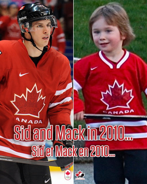 Sixteen years after Sidney Crosby helped 🇨🇦 win Olympic gold in Macklin Celebrini's hometown, the pair are the oldest and youngest players on the Canadian roster at #MilanoCortina2026.

Il y a seize ans, Sidney Crosby a gagné l’or avec le 🇨🇦 dans la ville natale de Macklin Celebrini. Aux Jeux de Milan-Cortina, Crosby est le plus âgé de la formation canadienne, et Celebrini, le plus jeune.