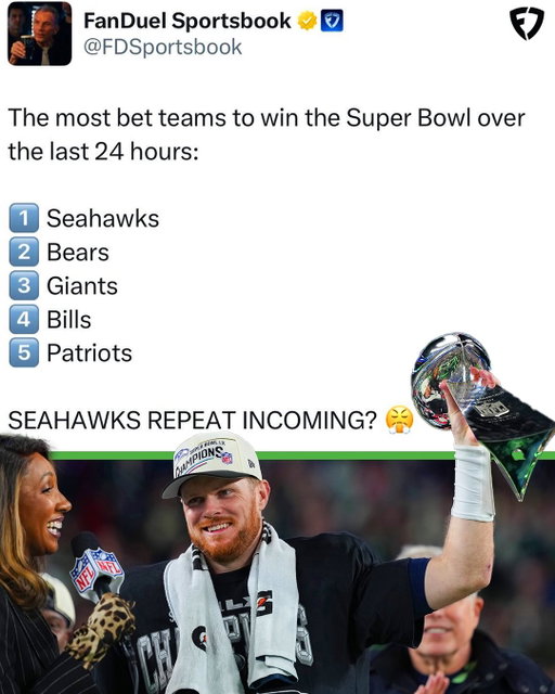 SEAHAWKS REPEAT ON THE WAY? 😤

#seahawks #bears #giants #bills #superbowl