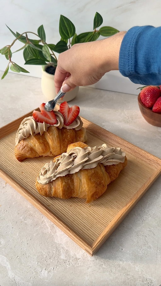 …and just in time for Valentine’s Day too 💘🥐 Couldn’t think of a more perfect treat for this week ✨

Grab the recipe below + SHARE this post with someone who loves croissants 🫶

🍓 STRAWBERRY COFFEE CREAM CROISSANTS 🍓

You’ll need:

-1 tbsp RYZE Mushroom Coffee
-2 croissants
-1/2 cup heavy cream
-1 tbsp chocolate syrup
-1/2 cup sliced fresh strawberries
-1/4 cup white chocolate chips
-1 tbsp strawberry syrup

1️⃣ Whip the RYZE Coffee, cream, and chocolate syrup until thick, then transfer to a piping bag with a star tip.

2️⃣ Slice the croissants 3/4 of the way through, then pipe the cream into the croissants, finishing with more on top. 

3️⃣ Melt the white chocolate chips and mix in the strawberry syrup. Drizzle over the croissants.

4️⃣ Top with fresh strawberry slices, and enjoy! 🌟

🧑‍🍳 Recipe creds: @milkteamali