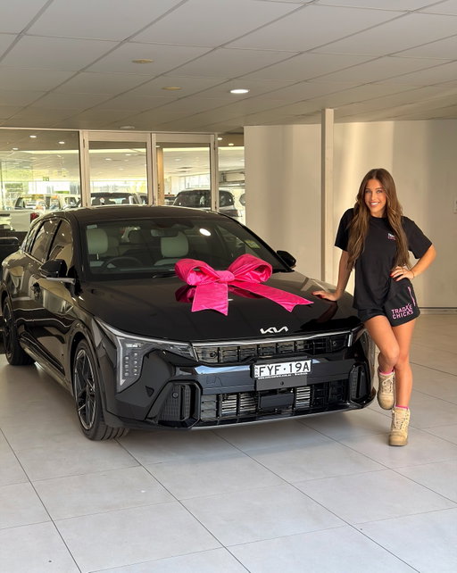 Hard work paying off in real life and I’m so proud of how far things have come lately for @tradxechicks🥹💕 From site days to building brands… it’s all starting to stack up.

Also a little milestone moment — Trade Chicks officially has its second car on the road 🩷

Thank you Col Crawford Brookvale for all the help and support making this happen!
