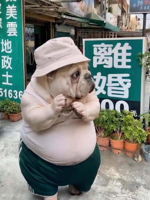 趁沒有人看到，偷偷跳個舞打卡
Please tell me No one saw me dancing, right?
(The sign in the back says, “Divorce for only 500.”)
#pet #dog #DreaminaAI #AIlovelanguage #Seedance2 #Seedream5