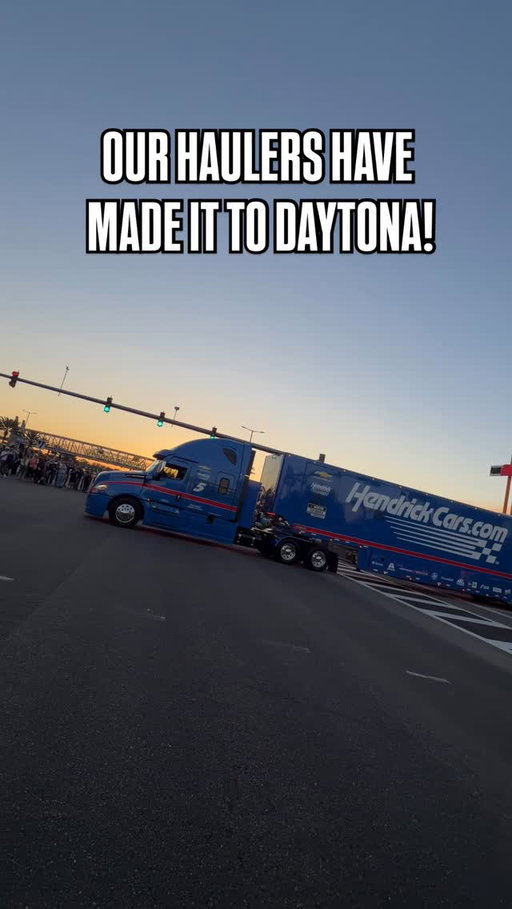 Our haulers have arrived in Daytona!