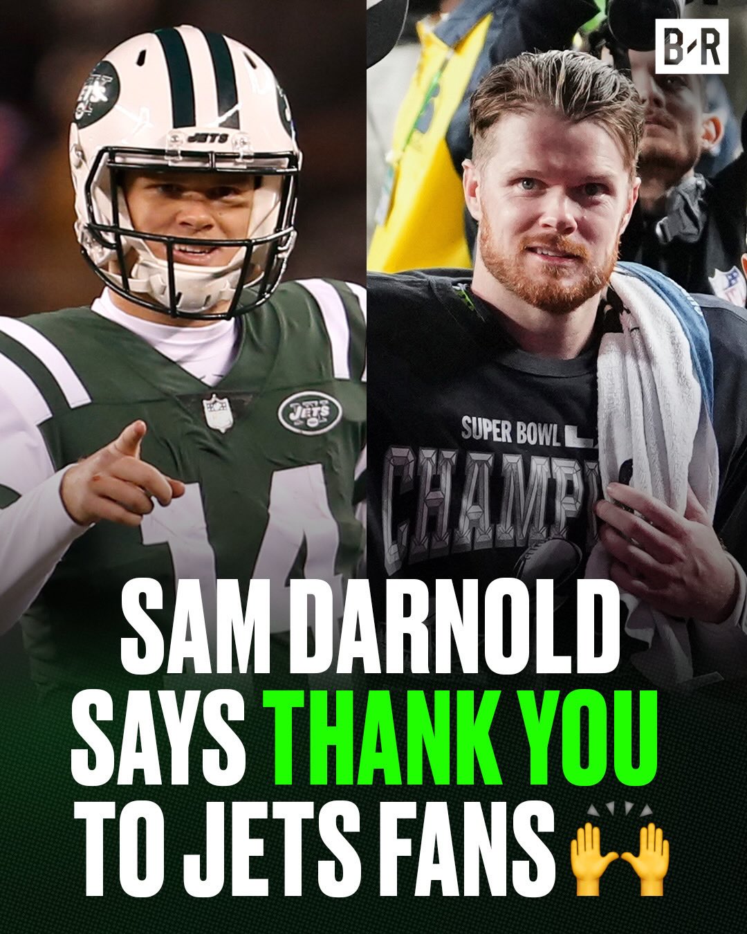 Sam Darnold gives a shoutout to his first NFL team 💚

(via @justintfried)