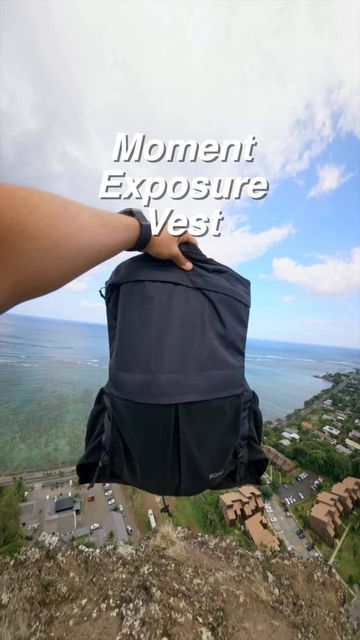 Favorite camera bag to bring on a hike is the 10L Exposure Vest. It combines fast, light, and sturdy all in one perfect for the outdoors

 #shotonmoment #hike #cinematic