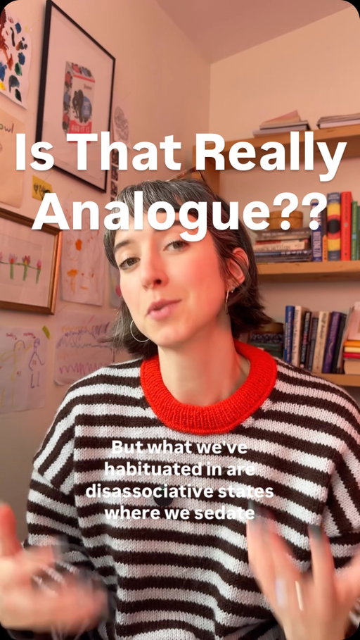 We might not want to “go analog” after all. But we do want to devote 100% of our attention to something. #socialmediamanager #analogue #analoguevibes #trendingtopics #socialstrategy