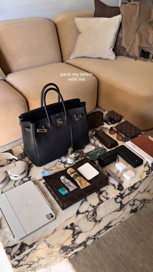 pack my birkin as my carry-on with me 👜✈️ 
-
-
-
#whatsinmybag #packwithme #birkin35