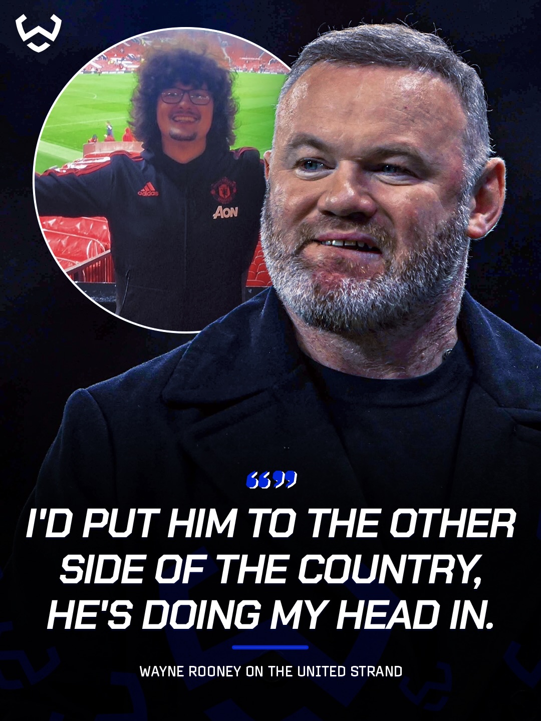 Wayne Rooney couldn’t hide his frustration over the fan refusing to cut his hair until Manchester United win five straight 😅👀

“He’s doing my head in,” Rooney said. “We’re talking about Carrick and United chasing a fifth win and all anyone cares about is this lad’s haircut.”