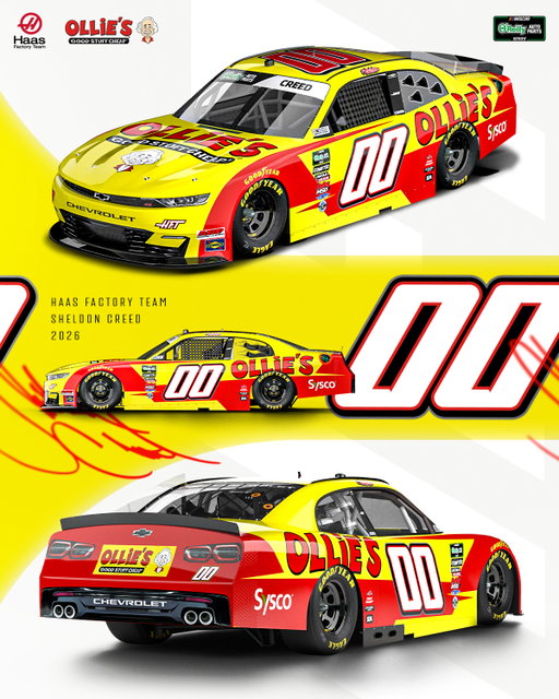 This weekend at @daytona, the @olliesoutlet colors will take center stage on Sheldon Creed's No. 00 Chevrolet. 🟡🔴

#NASCAR | @teamchevy