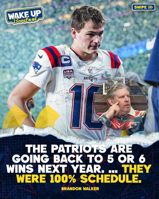 Brandon Walker thinks the Patriots will be returning to mediocrity next season