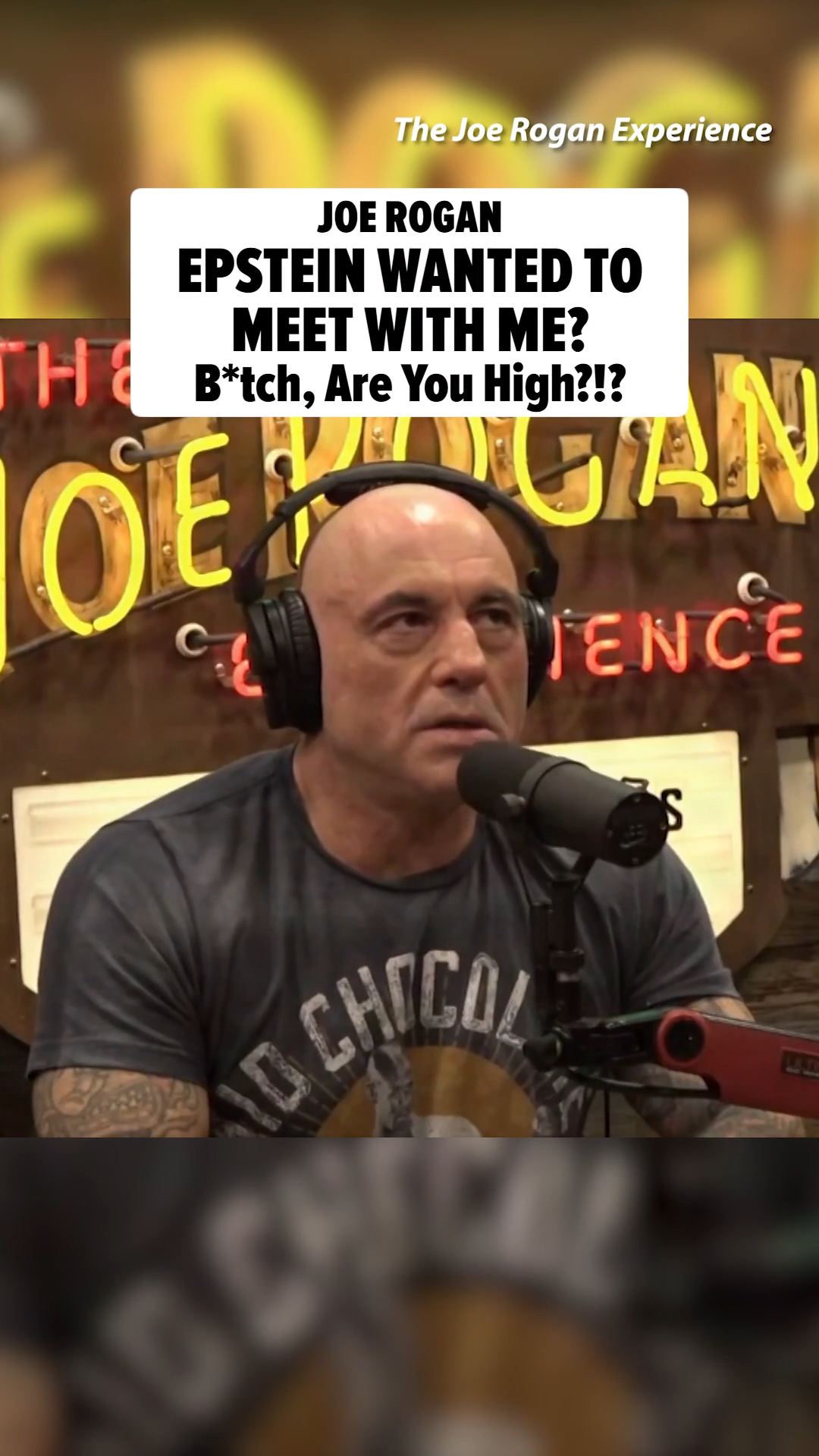 Joe Rogan got an unwanted invitation to meet with Jeffrey Epstein, but the popular podcaster quickly turned it down, saying, "B*tch, are you high?"

🎥: The Joe Rogan Experience