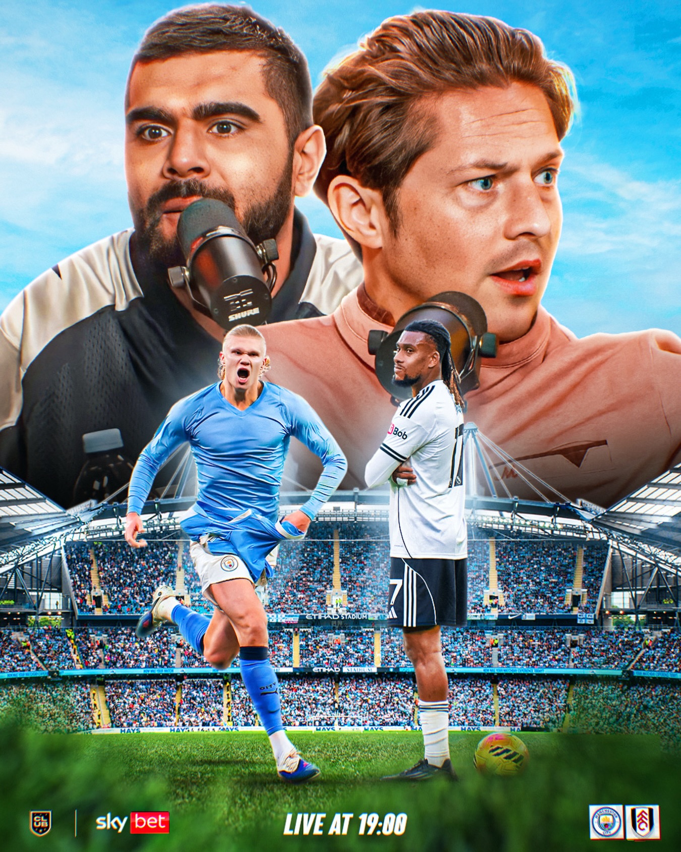 The boys are back in the studio tonight for Man City vs Fulham!💥

City’s win at Anfield was MASSIVE. But can they build real momentum and close the gap on Arsenal to three points? 👀

Flav also joins the line-up tonight as we react to the sacking of Thomas Frank.

🚨 Join us LIVE from 19:00