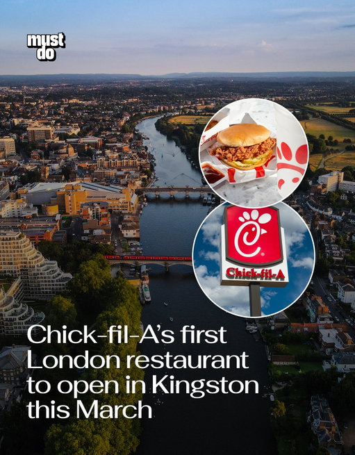 Chick-fil-A is officially heading to London.

The American fried chicken chain has confirmed its first London restaurant will open at 90 Eden Street in Kingston-upon-Thames, taking over a former HSBC branch. While an exact date hasn’t been announced, it’s expected to open in early March.

The brand previously attempted a UK expansion in 2019, but locations in Reading and Aviemore closed after backlash tied to its past charitable donations and public comments by former leadership.

The company says it has since changed its giving policies and now supports charities focused on homelessness and education.

Kingston will become Chick-fil-A’s fourth UK location, following Belfast and Leeds, with Liverpool next on the list.

Would you queue for it?

Media via Shutterstock

#mustdolondon #chickfila #londonrestaurants