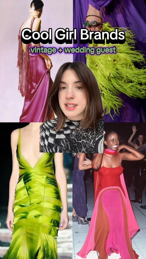 Underrated Secondhand + Vintage Designers: Wedding Guest Dresses #secondhandstyle #vintagedesigner #weddingguest #weddingguestdress #vintagefashion